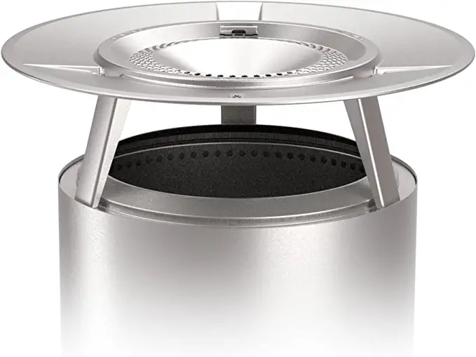 Solo Stove Bonfire Heat Deflector, with 3 Detachable Legs, Accessory for Bonfire Fire Pit, Captures and redirects Warmth, 304 Stainless Steel, (HxØ) 7 x 25 in, 7 lbs