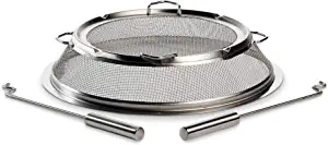 Solo Stove Bonfire Shield Stainless Steel Fire Pit Spark Protector Screen Mesh Protective Spark Screen for Backyard and Outdoor Fire Pits Hot Embers