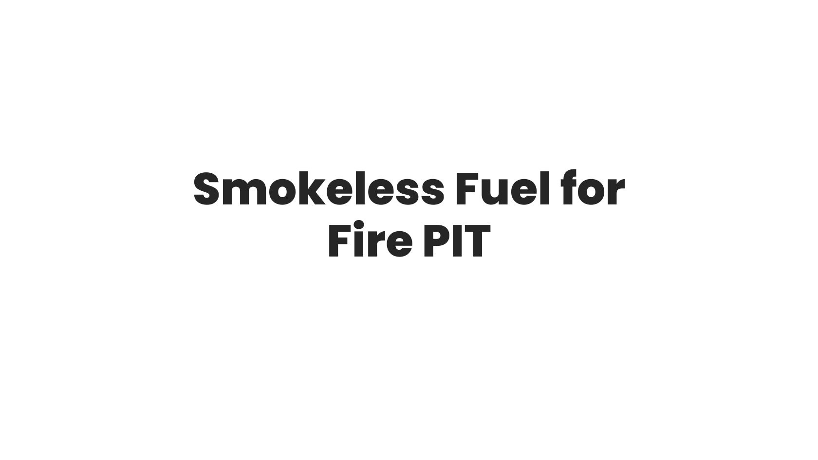 What is The Best Smokeless Fuel for Fire Pit UK Solo Stove UK