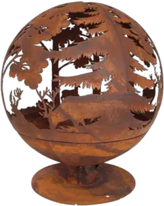 Esschert_Design_FF261_Fallen_Fruits_Oxidised_Woodland_Globe_Speher_Fire_Pit_Basket_Bowl_Cast_Iron__red