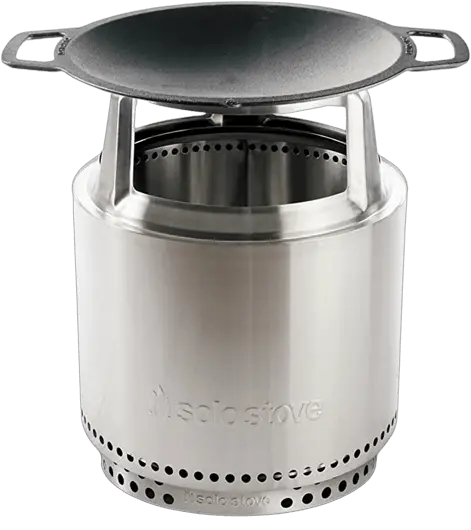 Solo Stove Bonfire Cast Iron Wok Cooking Bundle