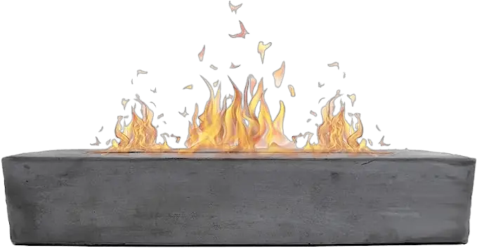 ROUNDFIRE Large Rectangle Tabletop Fire Pit