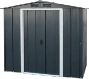 Duramax ECO 6 x 4 (2.47 m2) Metal Garden Storage Shed, Hot-Dipped Galvanized Metal Garden Shed